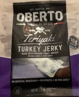 Oberto teriyaki turkey jerkey