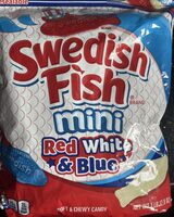 Swedish fish mini red white and blue