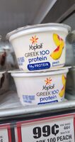 Yoplait Greek 100 Protein Peach Fat Free Yogurt