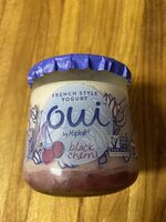 Black cherry whole milk French style yogurt
