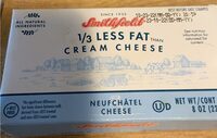 1/3 less fat cream cheese