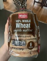 100% Whole Wheat English Muffins