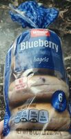 Blueberry Naturally and Artificially flavored bagels