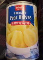Pear halves in heavy syrup