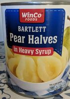 Bartlett pear halves in heavy syrup