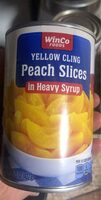 Yellow cling peach slices