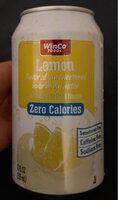Lemon flavored unsweetened sparkling water