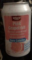 Pink grapefruit flavored unsweetened sparkling water