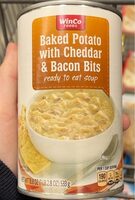 Baked potato with cheddar and bacon bits