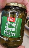 Whole sweet pickles