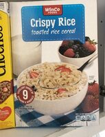 Crispy toasted rice cereal