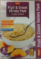 Fruit and cream instant oatmeal