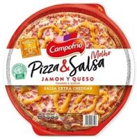 Pizza jamón y queso