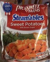 Farms steam'ables sweet potatoes with brown sugar