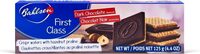 First class milk cookies hazelnut wafers covered