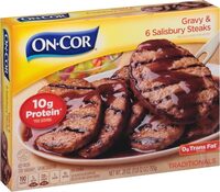 Gravy & 6 Salisbury Steaks