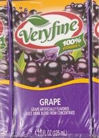 Grape artificially flavoured juice drink