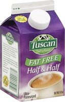 Dairy farms ultra-pasteurized fat free half & half