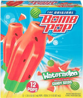 Watermelon & Lime With Candy Seeds Pops