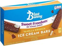 No sugar added sweet freedom vanilla krunch bars