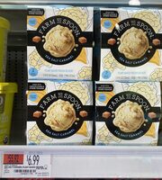 Sea salt caramel plant based frozen dessert, sea salt caramel