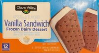 Vanilla sandwich frozen dessert