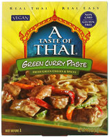 Green curry paste, fresh green chilies & spices