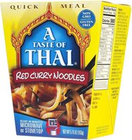 A taste of thai, red curry noodles