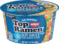 Top ramen the original soy sauce ramen noodle soup