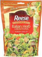 Whole grain italian herb croutons premium large cut