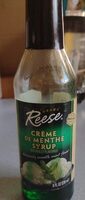 Reese Creme de Menthe syrup