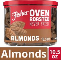 Oven roasted never fried almonds