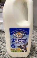 2% reduced fat milk