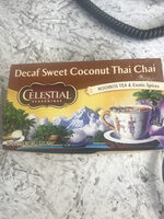 Celestial seasonings, coconut thai chai, red tea, exotic spices