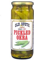 Hot pickled okra
