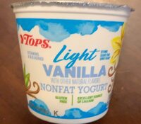 Vanilla light nonfat yogurt