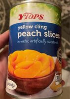 Yellow cling peach slices with splenda