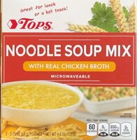 Noodle soup mix with real chicken broth