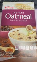 Raisins and Spice Intasnt Oatmeal
