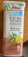 Iced tea with lemon drink mix