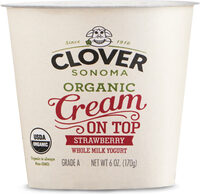 Clover sonoma organic cream on top whole milk yogurt