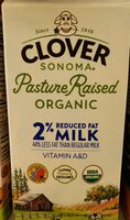 Organic 2% reduced fat milk