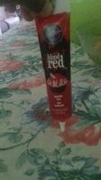 Blood red sparkle gel
