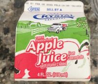 Apple juice from concentrate