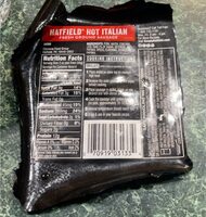 Hot italian fresh ground sausage