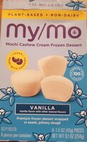 My/mo vanilla mochi cashew cream frozen dessert