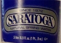 Saratoga Natural Spring Water