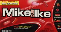 Red rageous chewy fruit flavored candy