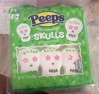 Peeps marshmallow skulls