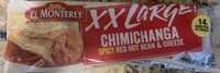 XXLarge Chimichanga Spicy Red Hot Bean & Cheese